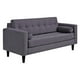 thumbnail image 2 of Sofa Retro 3c + 2 Pouf Felpa 00 Gris, 2 of 6