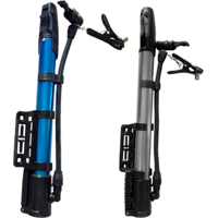 Genérico - Bombín Manual Inflador Para Llantas De Bicicleta Y Pelotas Negro Azul Gris Rojo