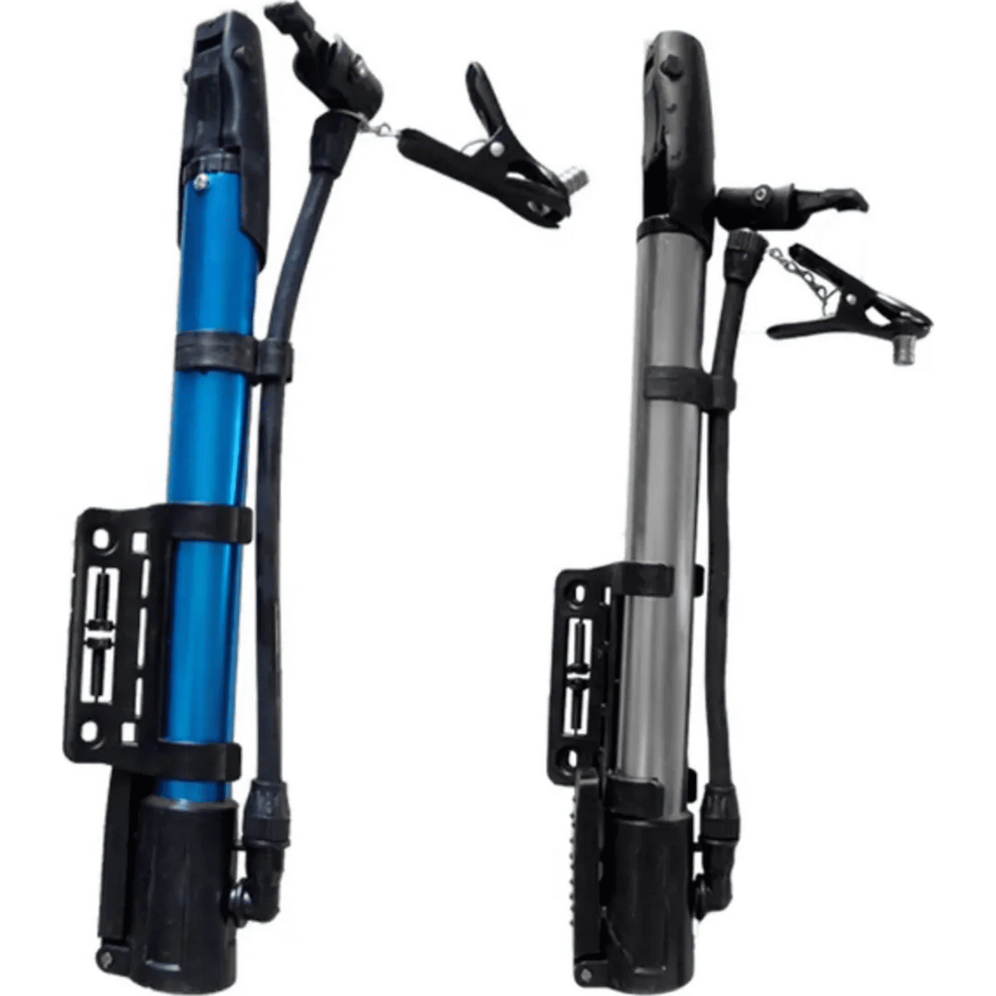 Genérico - Bombín Manual Inflador Para Llantas De Bicicleta Y Pelotas Negro Azul Gris Rojo