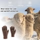 thumbnail image 4 of Guantes mágicos de lana de invierno para mujer con pantalla táctil y forro polar cálido., 4 of 5
