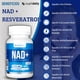 thumbnail image 2 of NAD+ Resveratrol Cápsulas Antienvejecimiento Veganas 90 Unidades 1 Mes y Medio, 2 of 2
