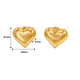 thumbnail image 5 of Aros Sin Perforacion corazon chunky bañado En Oro, 5 of 5