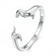 thumbnail image 1 of Anillo perro salchicha dachshund ajustable plata 925, 1 of 4