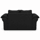 thumbnail image 3 of Sofa Laos 2 cuerpos Tela Negro, 3 of 5