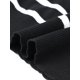 thumbnail image 5 of INSPIRE CHIC Top de Manga Corta a Rayas para Mujer Cuello Redondo Camisetas 2026 Verano Tejido Casual Suéter Recortado L Negro, 5 of 6