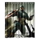 thumbnail image 1 of Cortina de ducha de superhéroe de Los Vengadores Batman, juego de cortina de baño con ganchos, tamaño 48 x 72 pulgadas, 1 of 3