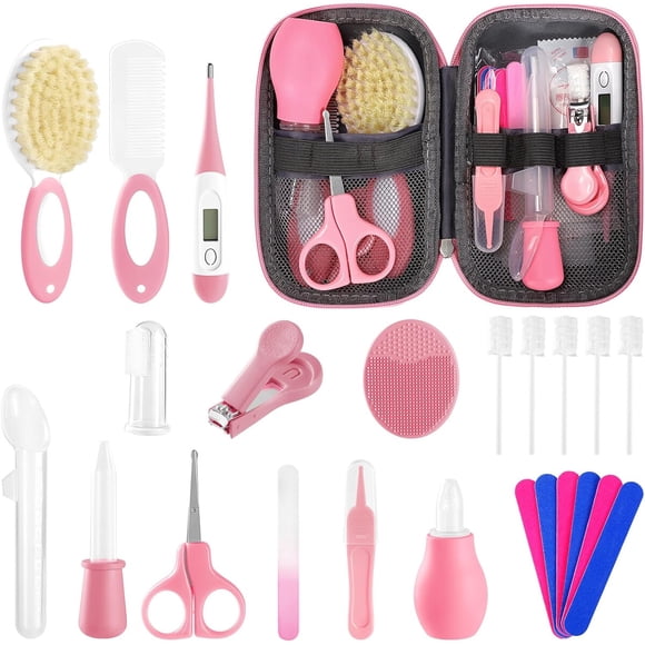 Kit Cuidado Bebé 24pcs Rosa Recién Nacido