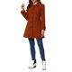 thumbnail image 2 of INSPIRE CHIC Abrigo Largo Clásico de Invierno para Mujer con Bolsillos S Rojo Ladrillo, 2 of 6