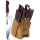 thumbnail image 1 of Juego de cuchillos HOSHANHO Kitchen de 18 piezas con bloque de acero con alto contenido de carbono, 1 of 7
