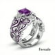 thumbnail image 1 of Stylish Purple Couple Stainless Steel Rings for Weddings and Engagements - Perfect Gift for Him or Her, 1 of 4