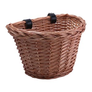 Ioensy - Cesta Para Manillar De Bicicleta, Resistente Al Agua, Cesta De Mimbre Para Bicicleta, Carga Frontal, 20Cm X 14Cm X 13Cm