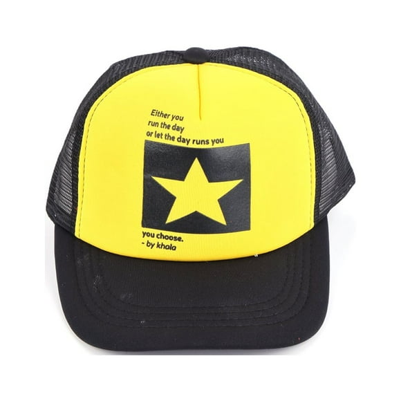 Gorra Jockey Diseño Estrella Amarillo 20cm