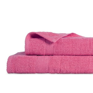 Set 2 Toallas Colorix 380 Grs / Fucsia – Plumetti