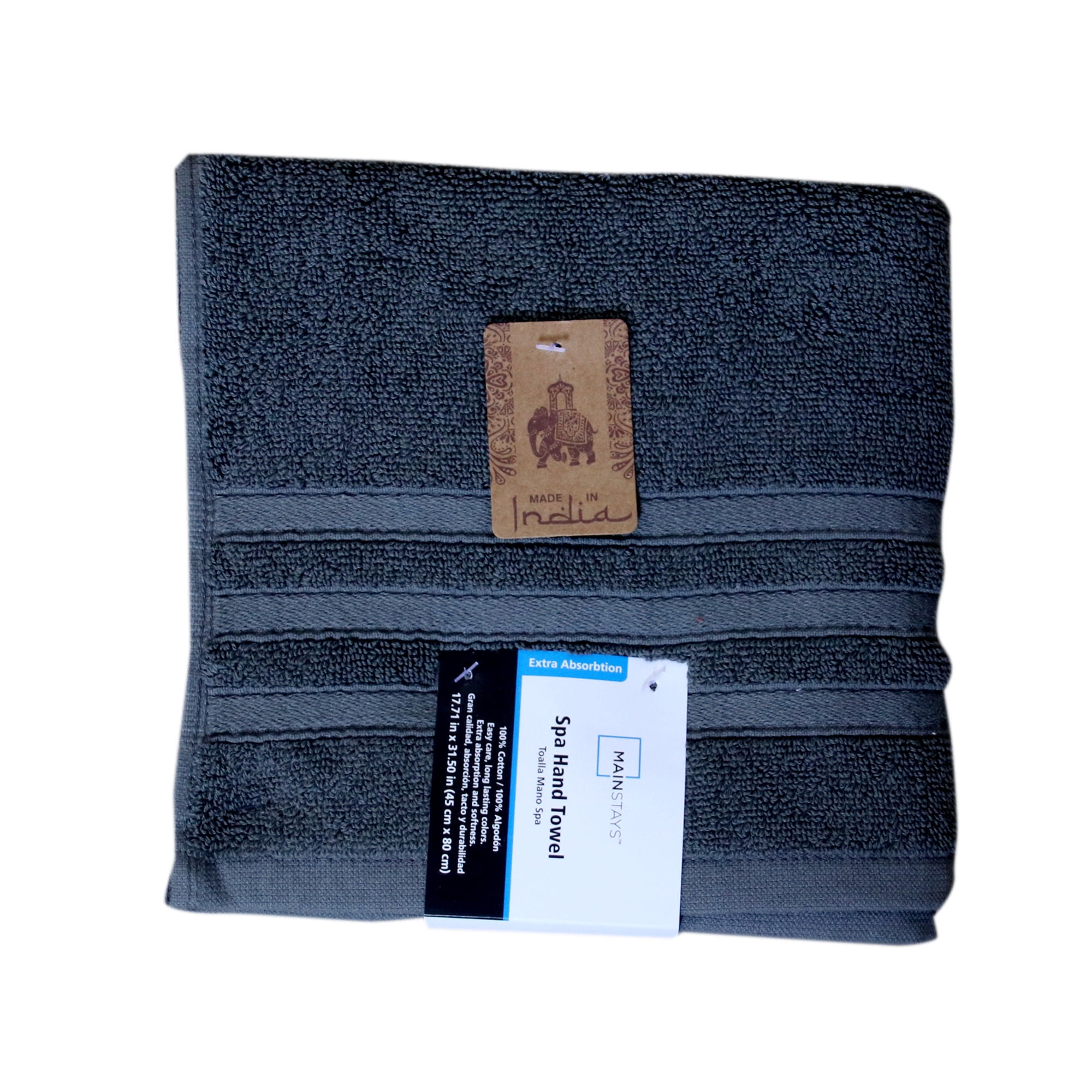 Mainstays - Toalla De Mano Spa Algodón 80X45Cm