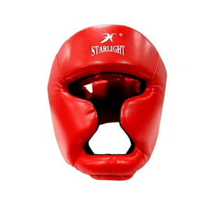 Genérico - Cabezal Casco Protector Box Pómulos Mentón Boxeo Starlight Rojo - Talla Xl