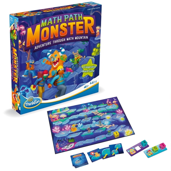 Juego de mesa ThinkFun Math Path Monster Math Skills Kids
