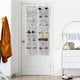 thumbnail image 5 of Organizador de zapatos Simple Houseware 24 bolsillos, paquete de 2 unidades, gris, 5 of 6