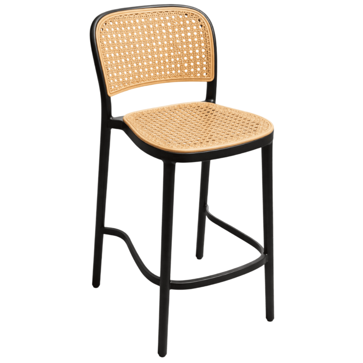 Moboi - Taburete Delta Lombardia Piso De Bar O Terraza 66cm Negro