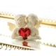 thumbnail image 2 of Figura Two In Love Querub Con Corazón De Cristal Rojo, 2 of 4