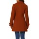 thumbnail image 3 of INSPIRE CHIC Abrigo Largo Clásico de Invierno para Mujer con Bolsillos S Rojo Ladrillo, 3 of 6
