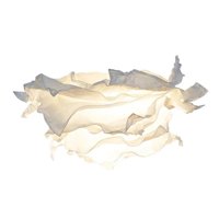 Ioensy - Pantalla De Lámpara De Papel, Cubierta De Luz Colgante De Techo, Pantalla De Flor Blanca, Decoración M