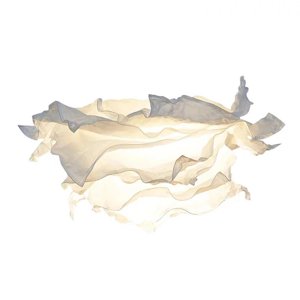 Ioensy - Pantalla De Lámpara De Papel, Cubierta De Luz Colgante De Techo, Pantalla De Flor Blanca, Decoración M