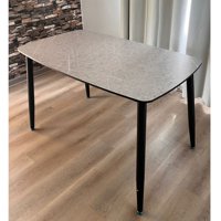 Velazio - Mesa De Comedor 120X70 Cm Para 6 Personas Oval Gris