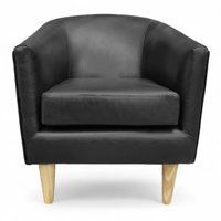 Mbc - Poltrona Murcia - Cuero Sintético Pu Negro