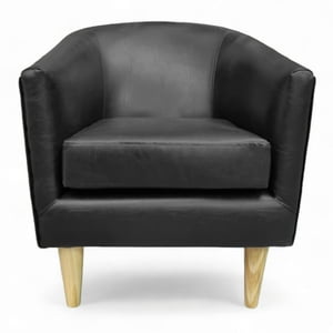 Mbc - Poltrona Murcia - Cuero Sintético Pu Negro