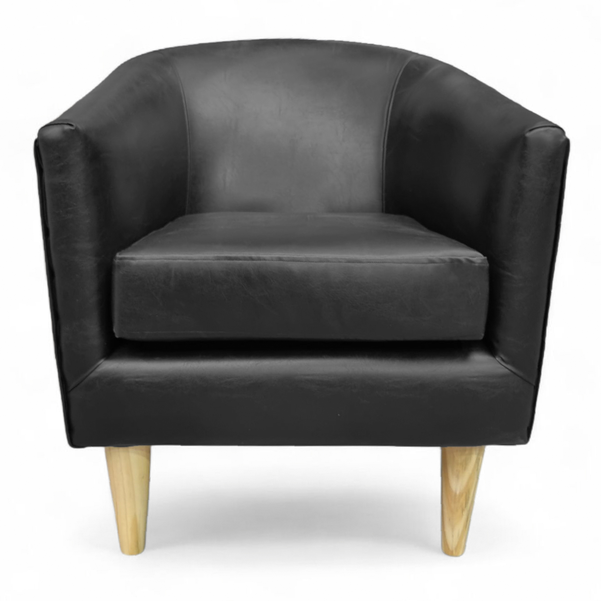 Mbc - Poltrona Murcia - Cuero Sintético Pu Negro