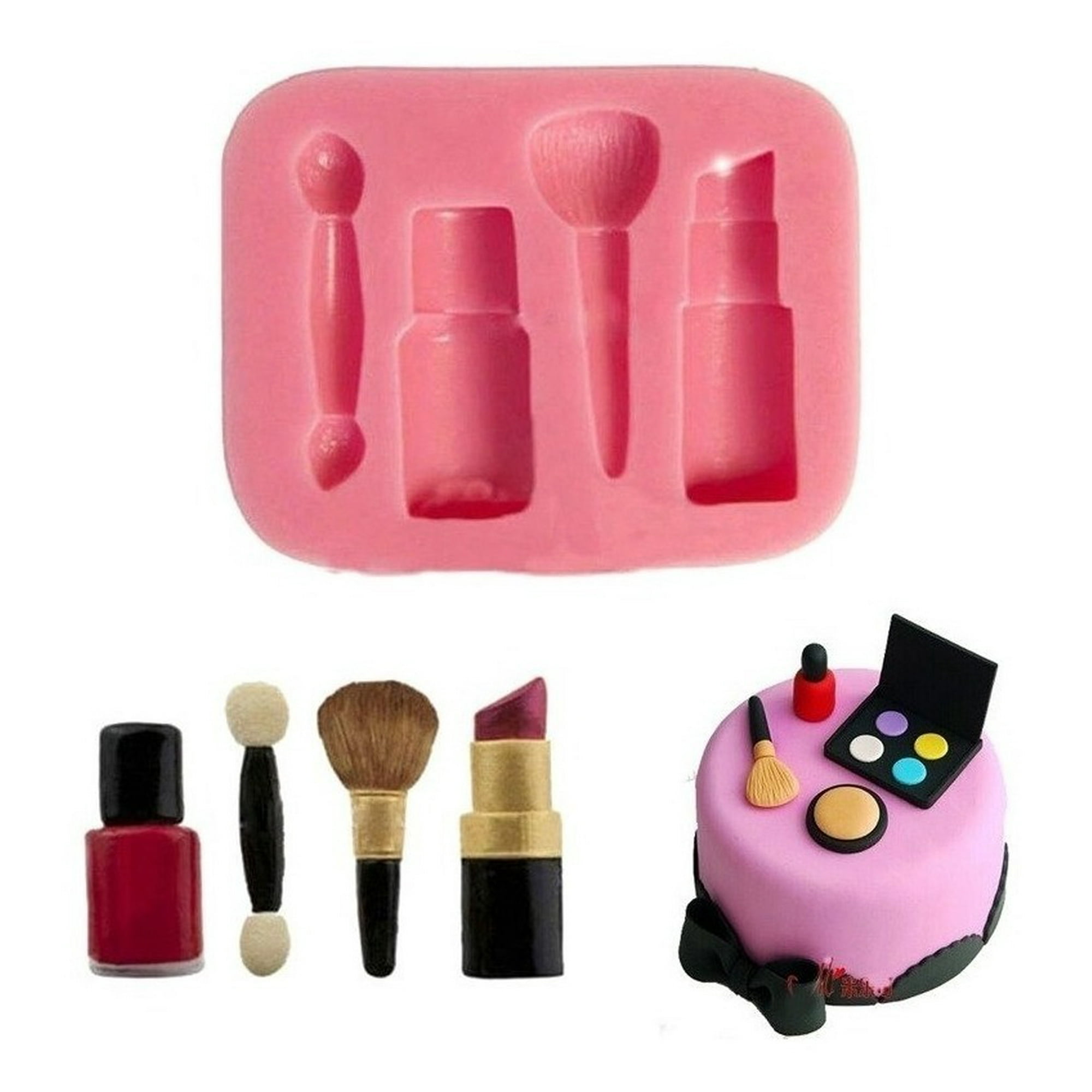 Genérico - Molde De Silicona Molde Maquillaje Molde Fondant Maquillaje