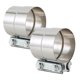 thumbnail image 1 of Abrazadera de escape eLifecenter 6,4 cm 2‑1/2" de acero inoxidable - Pack de 2, 1 of 6