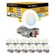 thumbnail image 1 of Luz LED empotrable NUWATT ultradelgada de 4" con 5 temperaturas de color regulable, 1 of 9