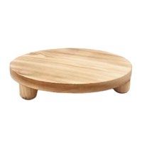 Bothyi - Mesa Elevadora Decorativa, Soporte Elevador De Madera Rústica Para Exhibición, Jabonera, Postre, Marrón Claro