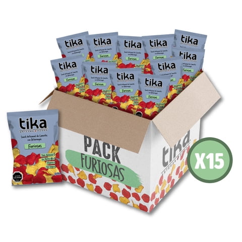 Papas Fritas Vegetales Tika 35G Furiosas - 15 Colaciones