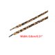 thumbnail image 3 of INSPIRE CHIC Cordones planos con estampado de leopardo para zapatillas deportivas 2 pares Marrón Naranja 160cm/63.0", 3 of 4
