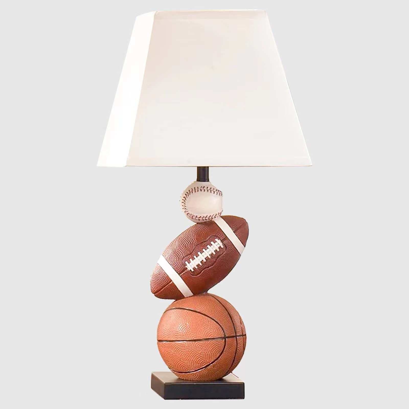 Herbestbay - Lámpara De Mesa Para Niños Fútbol Baloncesto Y Béisbol 35 Cm
