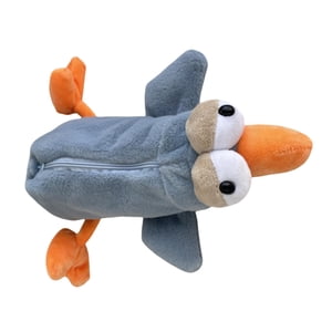 Magideal - Estuche Para Lápices De Peluche Con Diseño De Pájaro Robin, Bolsas Para Lápices, Organizador De Bolígrafos, Bolsa De Papelería Con Relleno De Animales