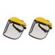 thumbnail image 4 of Paquete De 2 Protectores Faciales De Malla De Acero Con Visera De Malla Ajustable Para Cortar Malezas, 4 of 5