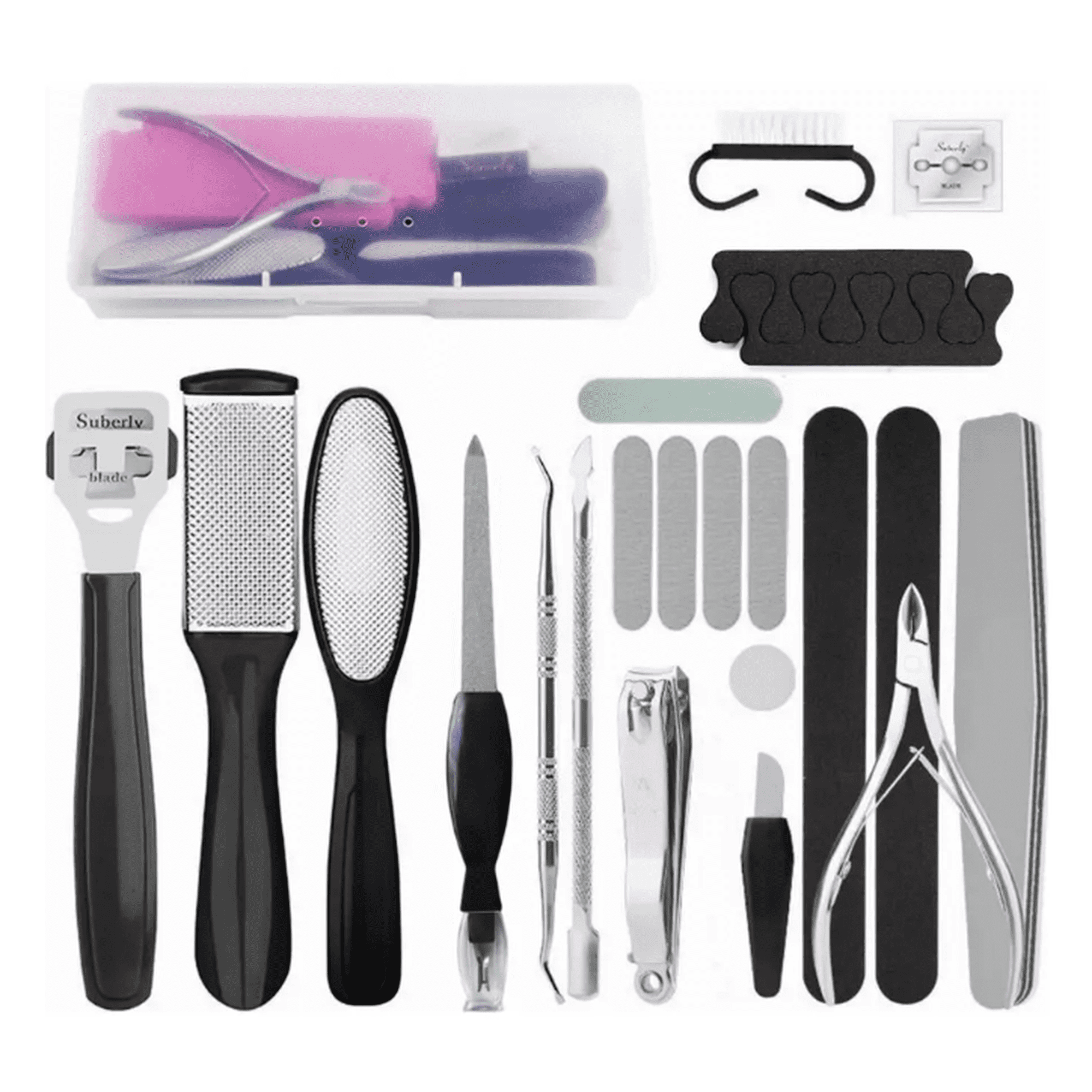 Bienok - Set De Pedicure Removedor De Callos Removedor Cutícula Uñas