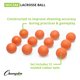 thumbnail image 4 of Pelotas de lacrosse Champion Sports naranja - paquete de 12, 4 of 9