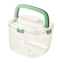 Bothyi - Cubo De Hielo Con Abrazadera Para Bebidas, Tina De Enfriamiento Transparente Para Pub, Cócteles, Mango Verde