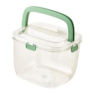 Bothyi - Cubo De Hielo Con Abrazadera Para Bebidas, Tina De Enfriamiento Transparente Para Pub, Cócteles, Mango Verde