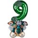 thumbnail image 5 of Jungle Animal Number Globos Jungle Themed Tiger Zebra Monkey Para Suministros 9 A?os De Edad, 5 of 5