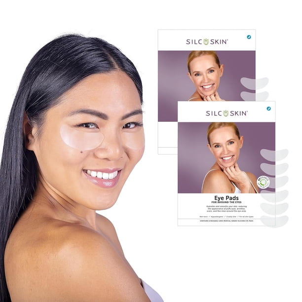 Almohadillas de silicona para ojos Silc Skin – Suministro de 120 días reutilizables