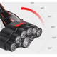 thumbnail image 3 of Linterna Frontal 9 Leds Recargable Usb 4 Modos De Trabajo Blanco Negro, 3 of 3