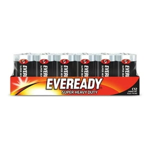 Eveready - Pila De Carbon C 12 Unidades