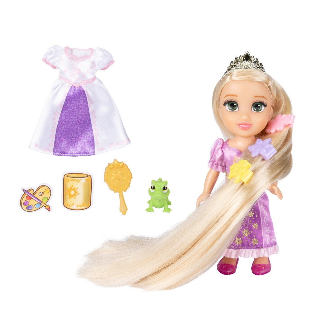 Muñeca 15 Cm Con Accesorios Princesas De Disney - Rapunzel