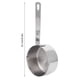 thumbnail image 5 of Cuchara medidora para hornear de acero inoxidable 304, cuchara medidora con báscula, suministros de cocina, 1/4 de taza, 60 ml, 5 of 8