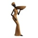 thumbnail image 3 of Estatua De Señora Tribal Africana, Adorno De Resina, Pieza De Arte Coleccionable Para Cafetería, Bar, Estilo D, 3 of 5